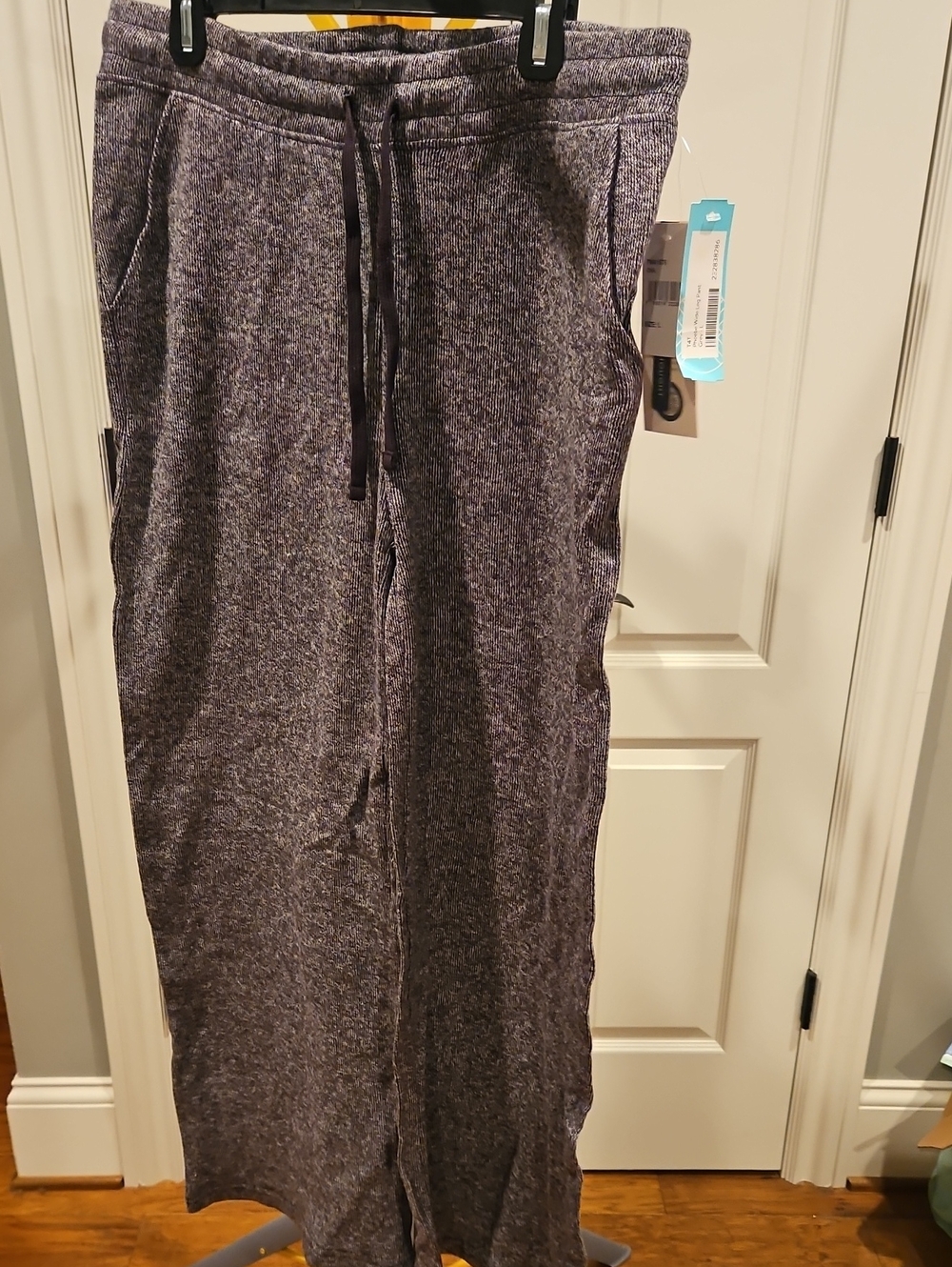 Women's Wide Leg Gray Knit Lounge Pants - Stitch Fix Size L